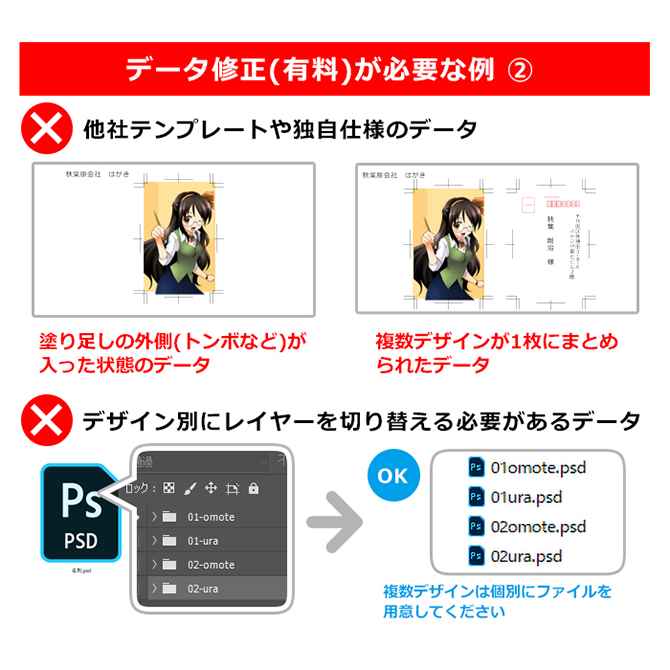 はがき・ポストカード印刷パック│秋葉原制作所